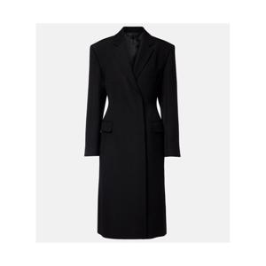 아크네 더블 브레스티드 페플럼 울 코트 P01139668