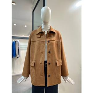 [CC콜렉트] 스탠카라 인조 스웨이드 자켓 (C253PSF154)