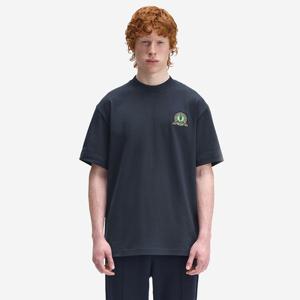 [Club House] 클럽하우스 테니스 뱃지 티셔츠 - 네이비 AFPM2531312-608