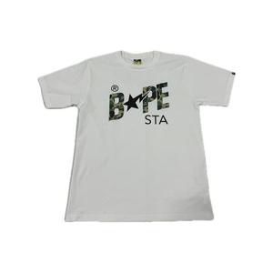 베이프 ABC 카모 베이프 스타 로고 티셔츠 001TEL801008M WH0