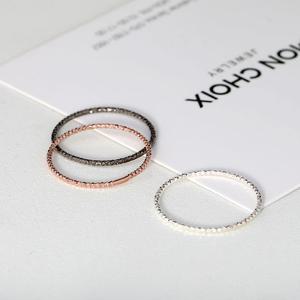 몽슈와 실버 컷팅 실반지