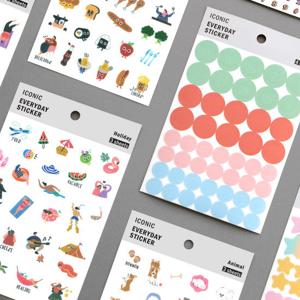 아이코닉 에브리데이 스티커 투명/다이어리데코스티커