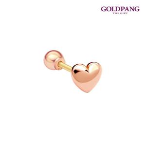 골드팡 14k 미니볼륨하트 피어싱
