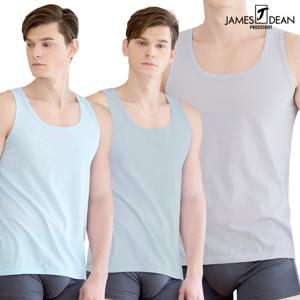 제임스딘 남 순면 컬러 조끼런닝 3종세트