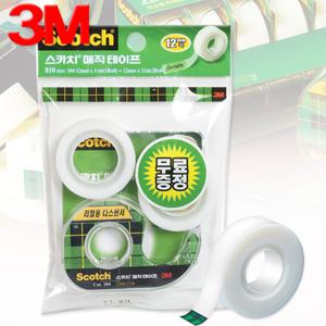 3M매직테이프104-2 12x11M 디스펜서1개와 리필2롤/3M매직테이프/쓰리엠테이프/3M테이프/테이프디스펜스/매직테이프
