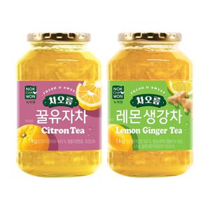 [녹차원] 레몬생강차 1KG+꿀유자차 1kg