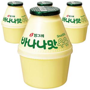 빙그레 바나나맛 우유 240ml x 4개 단지우유