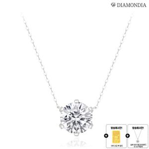 다이아몬디아 14K 랩다이아 2캐럿 목걸이+랩다이아 목걸이+24K순금 복 골드