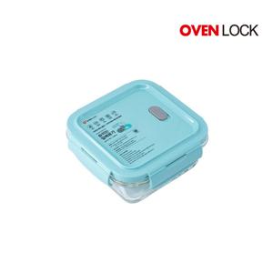오븐락 내열유리 전자레인지 오븐 밀폐용기 정사각 340ml