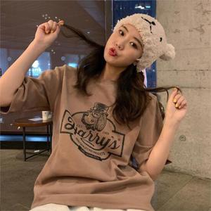 여성 오버핏 롱티 반팔 루즈핏 박시 티셔츠 ct-02