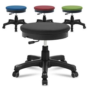 블랙 원형의자 등받이없는 보조 진료 둥근의자