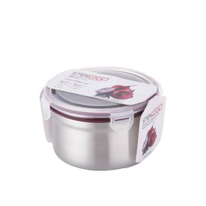 스텐락 국산 스텐밀폐용기 클래식 원형 6호 1100ml