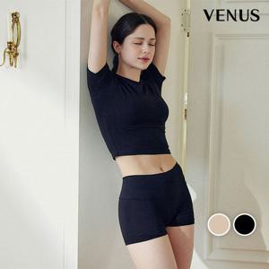 [비너스] 아랫배 보정 면 모달 스판 미드라이즈 사각팬티 2컬러(VSETP914)