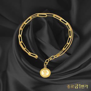 여자 순금 팔찌 엘리자베스 레이어드  11.25g
