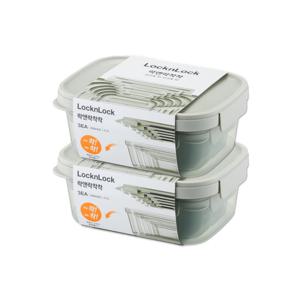 [본사]락앤락 포개어 보관하는 착착용기 500MLx4P 2.7Lx2P 총6P(