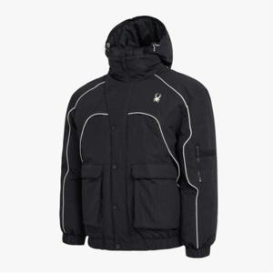 [스파이더] 남성 후드 디테처블 다운 점퍼 SPGWCNDJ332MBLK