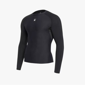 [스파이더] 남성 프로웹 컴프레션 베이직 롱 슬리브 SPHPCNCL202MBLK