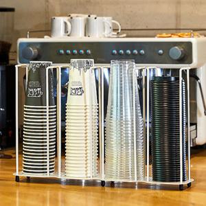 오리스타 4구 플레이트(화이트) 테이크아웃컵 디스펜서