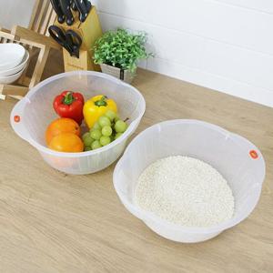 편리한 쌀세척 과일 야채 물빠짐 채반 믹싱볼 바가지
