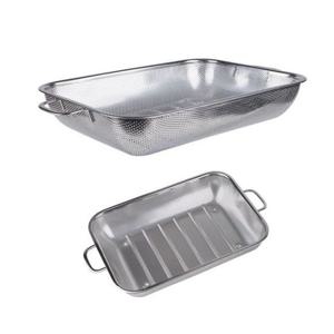 직사각 타공 바스켓-중(약35.5x21.5x5cm) 스텐