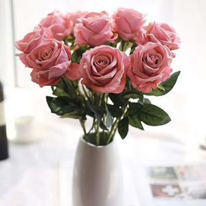 로즈가든 벨벳 장미 조화(빈티지핑크) 조화부케