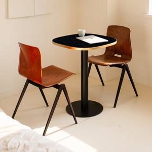 다나에 블랙 800 밤하늘 둥근사각 테이블 식탁 카페