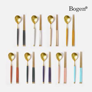 보겐 더스틴 골드 수저세트 1벌 / 한식 수저세트