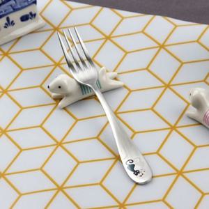 DMK 스테인리스 고양이 아동 포크 1P OPP포장