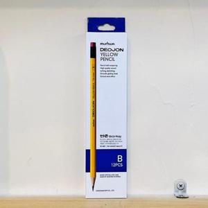 문화 더존 옐로우 지우개 연필 B(12p)