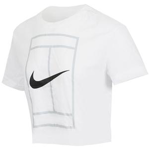 [정품] 나이키 W 코트 헤리티지 드라이 핏 크롭 탑 (FQ6612-100)