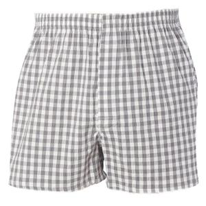 그레이 잔체크 면 남성 트렁크팬티 AMT4990T