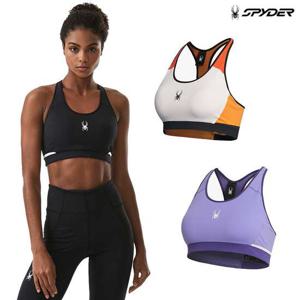[스파이더] 여성 트레이닝 백 레터 프린트 브라탑 SPGFCNBR251W