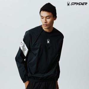 [스파이더] 남성 로고 웜업 맨투맨 티셔츠 SPIFCNRL201MBLK