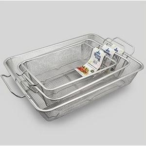 진성스타 스텐 양수 사각 바구니 굵은망 고운망 특대(45 x 31cm)