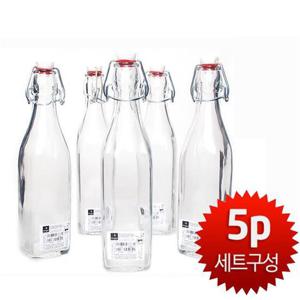 보르미올리 스윙 보틀 500ml 5p 더치커피 시럽 오일병 카페