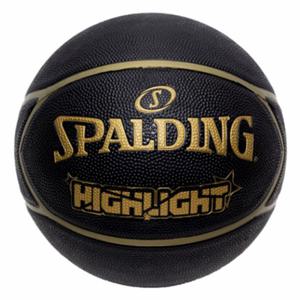 [스팔딩]하이라이트 블랙 골드 농구공(84355Z) 7호