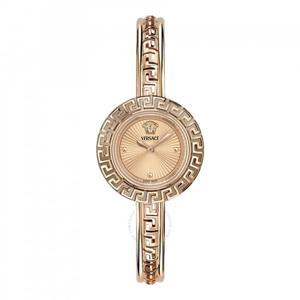 베르사체 라 그레카 쿼츠 로즈 골드 다이알 여성용 시계 VE8C00424