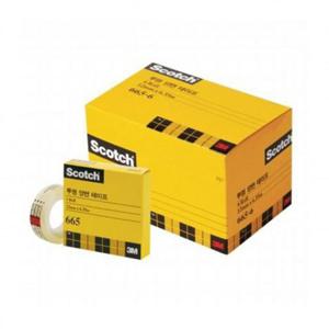 (3M) 스카치 투명양면테이프 리필 665R 12mm/12mmx6.35m (1개)