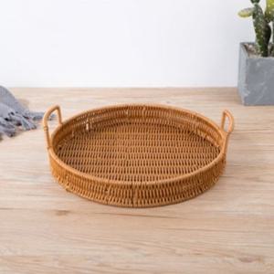 베스트 원형 라탄짜임 트레이(30cm) 과일바구니
