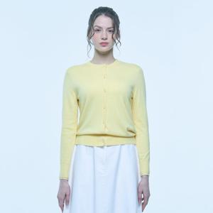 캐시미어 블렌디드 비키 가디건 (ZFKKCA10AN-L/YELLOW)