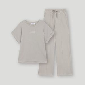 [코데즈컴바인] 턴업 자수티셔츠 일자팬츠 져지셋업 (CKB-XX380W4)