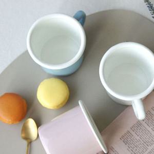 내구성 높은 Masi 파스텔 법랑 머그컵 3color