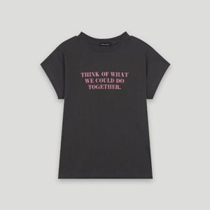 [코데즈컴바인] 돌먼 크랍소매 레터티셔츠 (CKB-TS307W4)