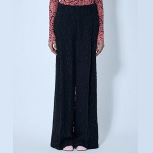 26 SS 드리스 반 노튼 Pila 필라 플리츠 비스코스 팬츠 블랙 010909 1221 900