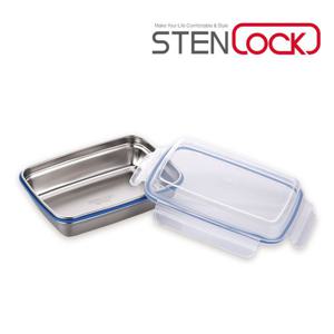 큐브 직사각 스텐레스반찬통 스텐밀폐용기 1000ml