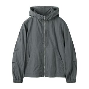 [커스텀멜로우]그레이 라이트 후드 점퍼 CWUAW24611GYX