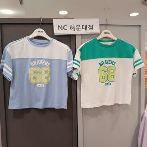 [오후]스포티 나염 라운드티셔츠 OHRA24501