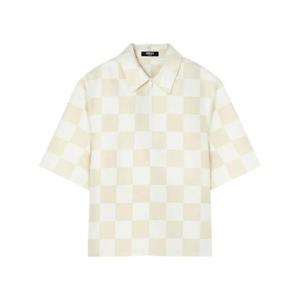 베르사체 체크 집업 탑 10144381A10610