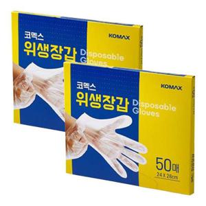 코멕스 위생용품 위생장갑(240X280mm) 50매 X 2개
