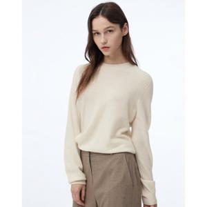 질스튜어트 뉴욕 여성 24FW 스테디셀러 아이보리 짜임 캐시미어 니트 WJSW4D773IV